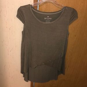 High low short sleeve AE T